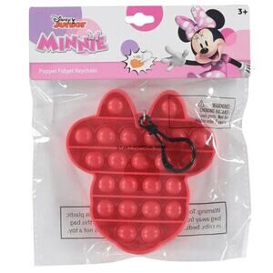 Disney Minnie Mouse Pop It Popper Fidget Keychain Sensory Toys